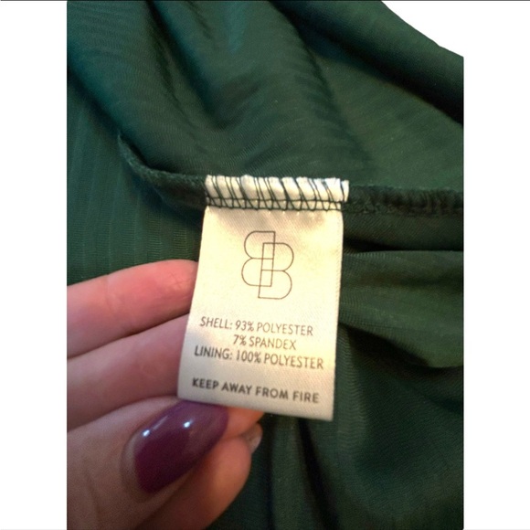 Baltic Born Emerald Green Jada Ribbed Wrap Dress - Large - Picture 6 of 9